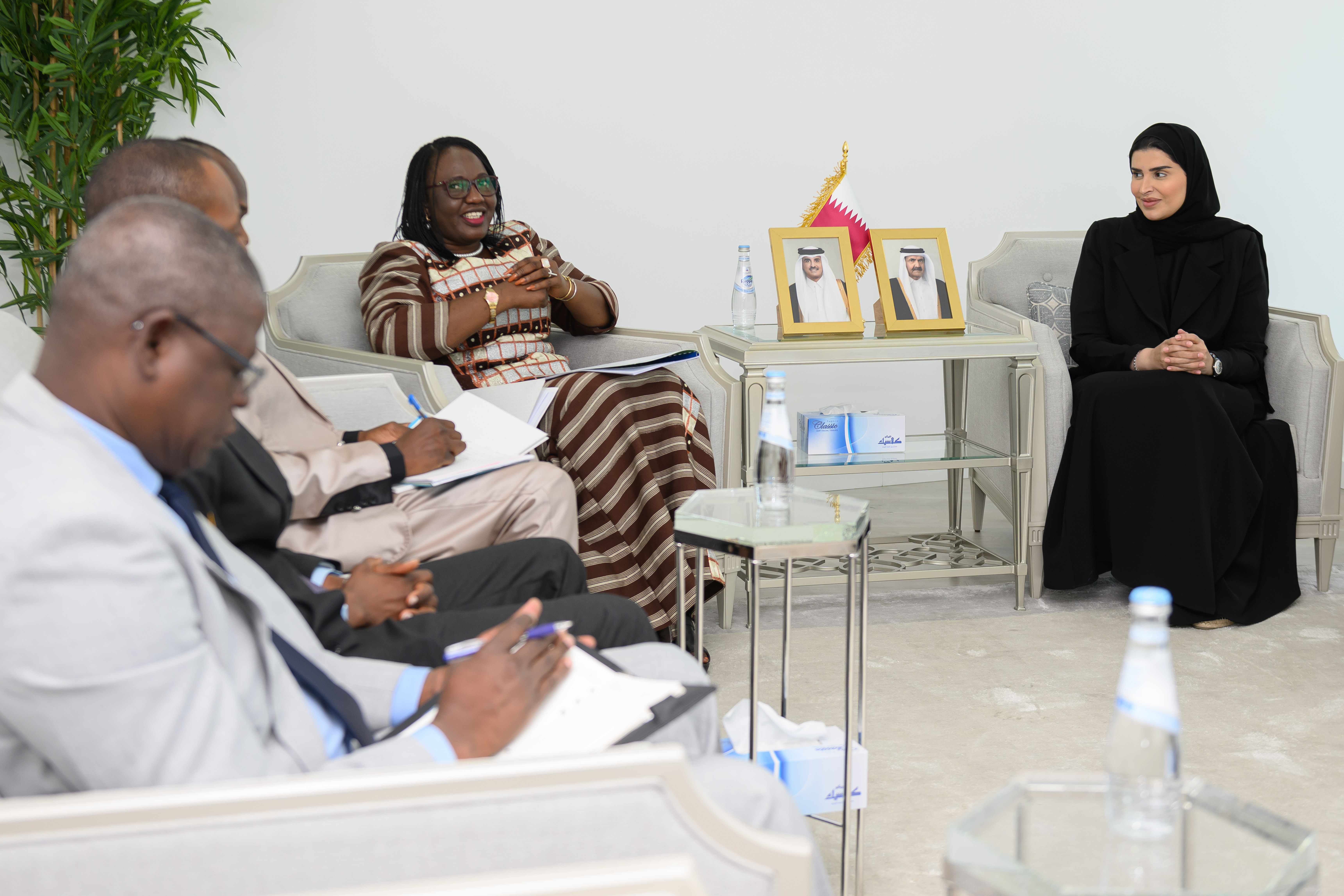 Her excellency during the meeting 