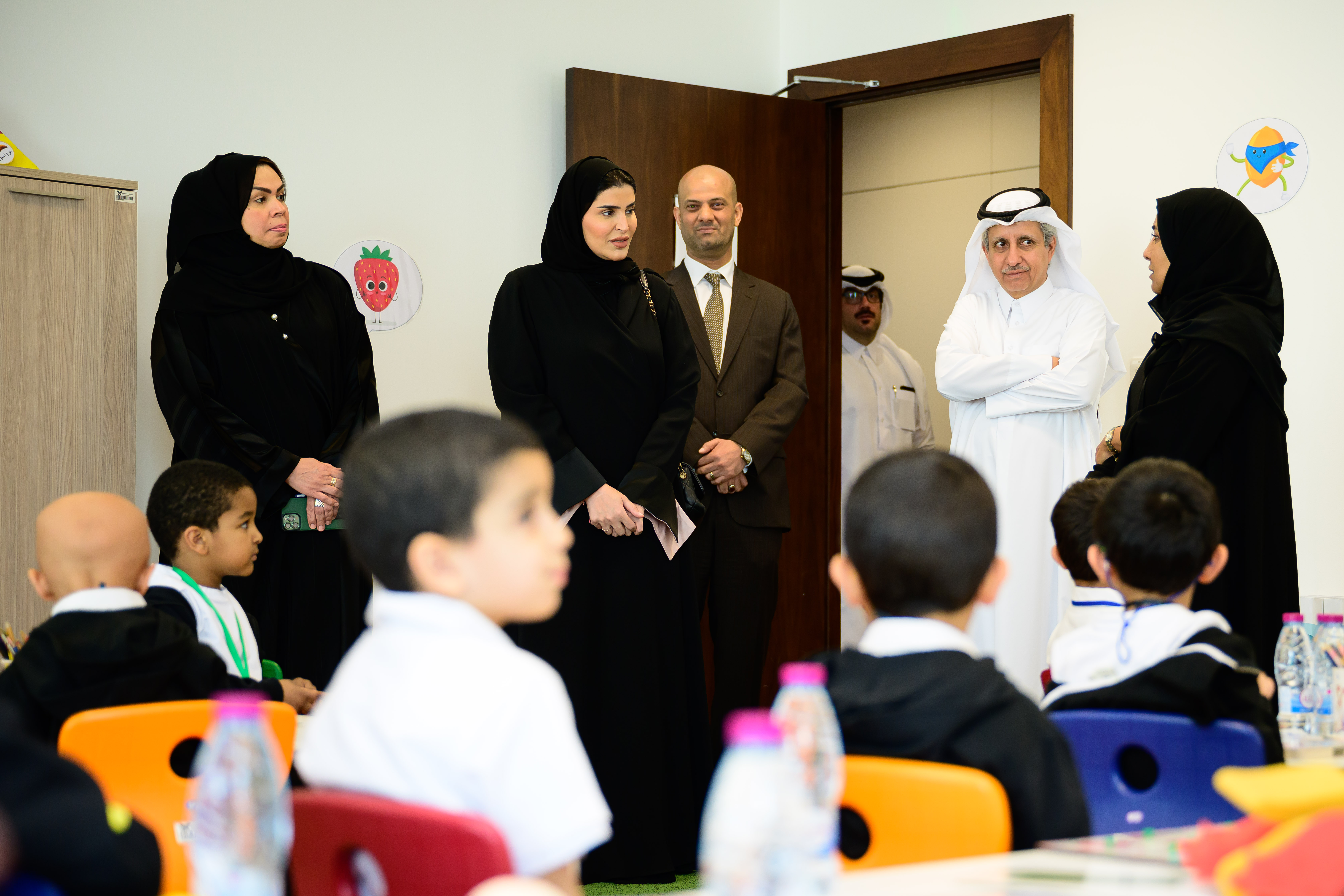 سعادة السيدة مريم بنت علي بن ناصر المسند وزيرة التنمية الاجتماعية والأسرة بزيارة الى الجمعية القطرية للسرطان