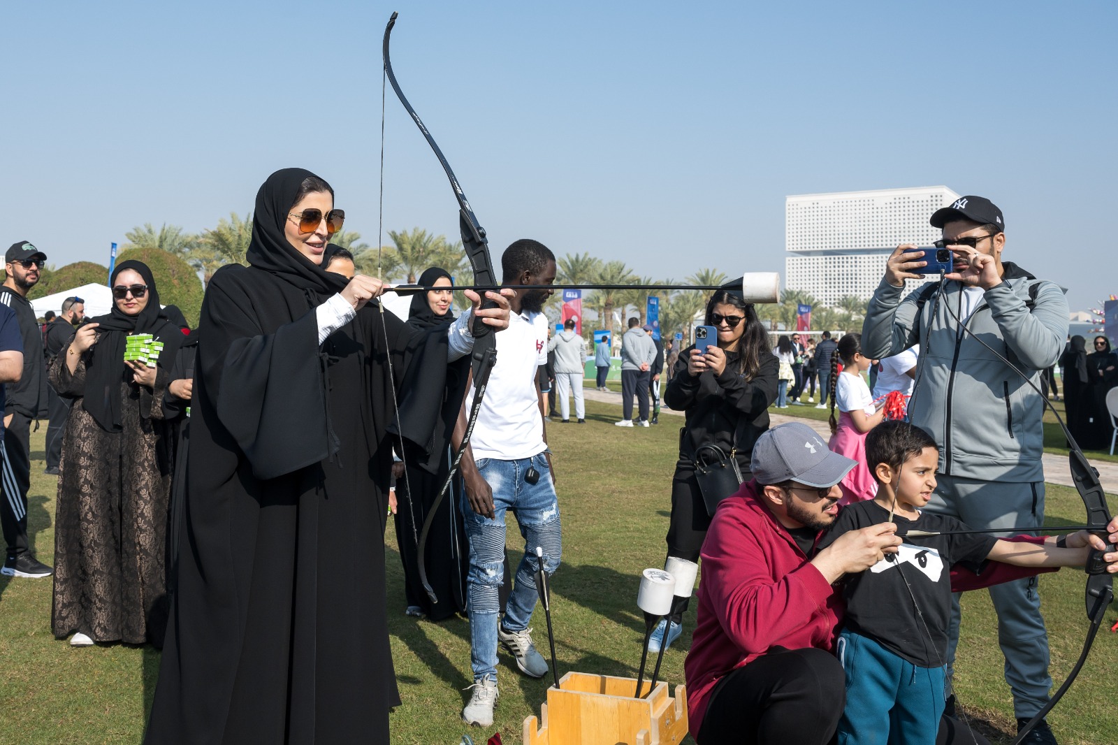 H. E. during national sports day