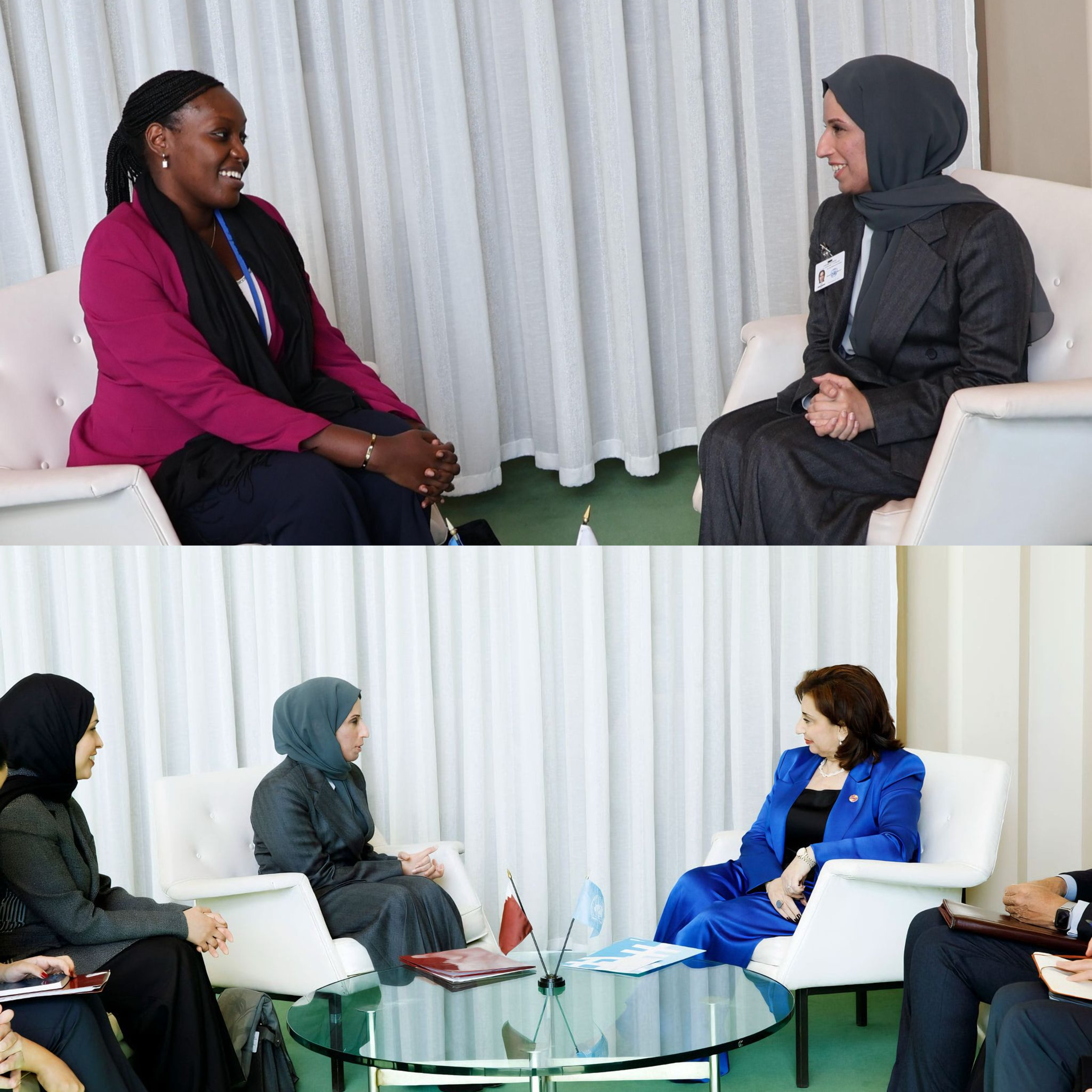 MSDF Minister Meets with Rwandan Minister of State for Education and UN Women Executive Director