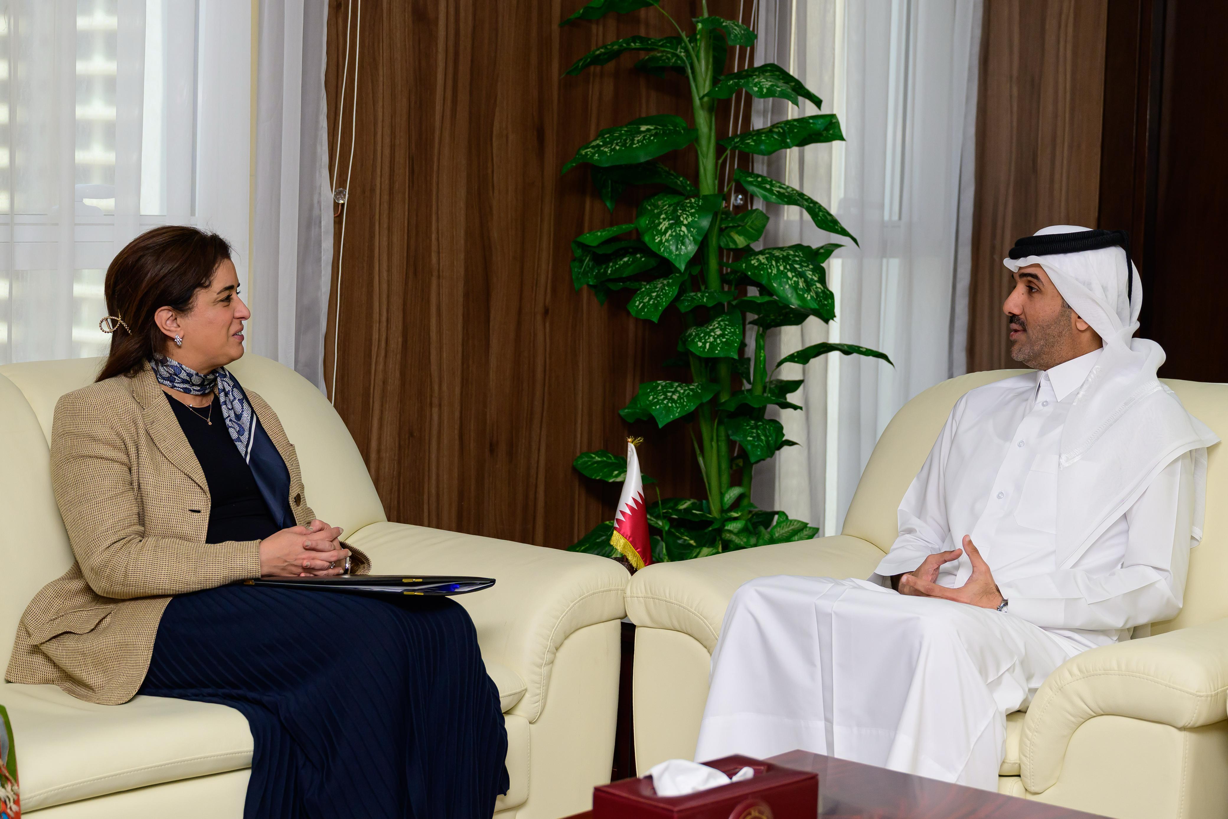 Assistant Undersecretary for Social Development Affairs at the Ministry of Social Development and Family (MSDF) Fahd Mohammed Al-Khayarin met with the Regional Director of the World Health Organization (WHO) for the Eastern Mediterranean Dr Hanan Hassan Balkhy, where they discussed ways to enhance cooperation in developing services provided to people with disabilities and the elderly in line with Global Disability Summit 2028.  During the meeting, they discussed the mandate and role of MSDF in caring for pe