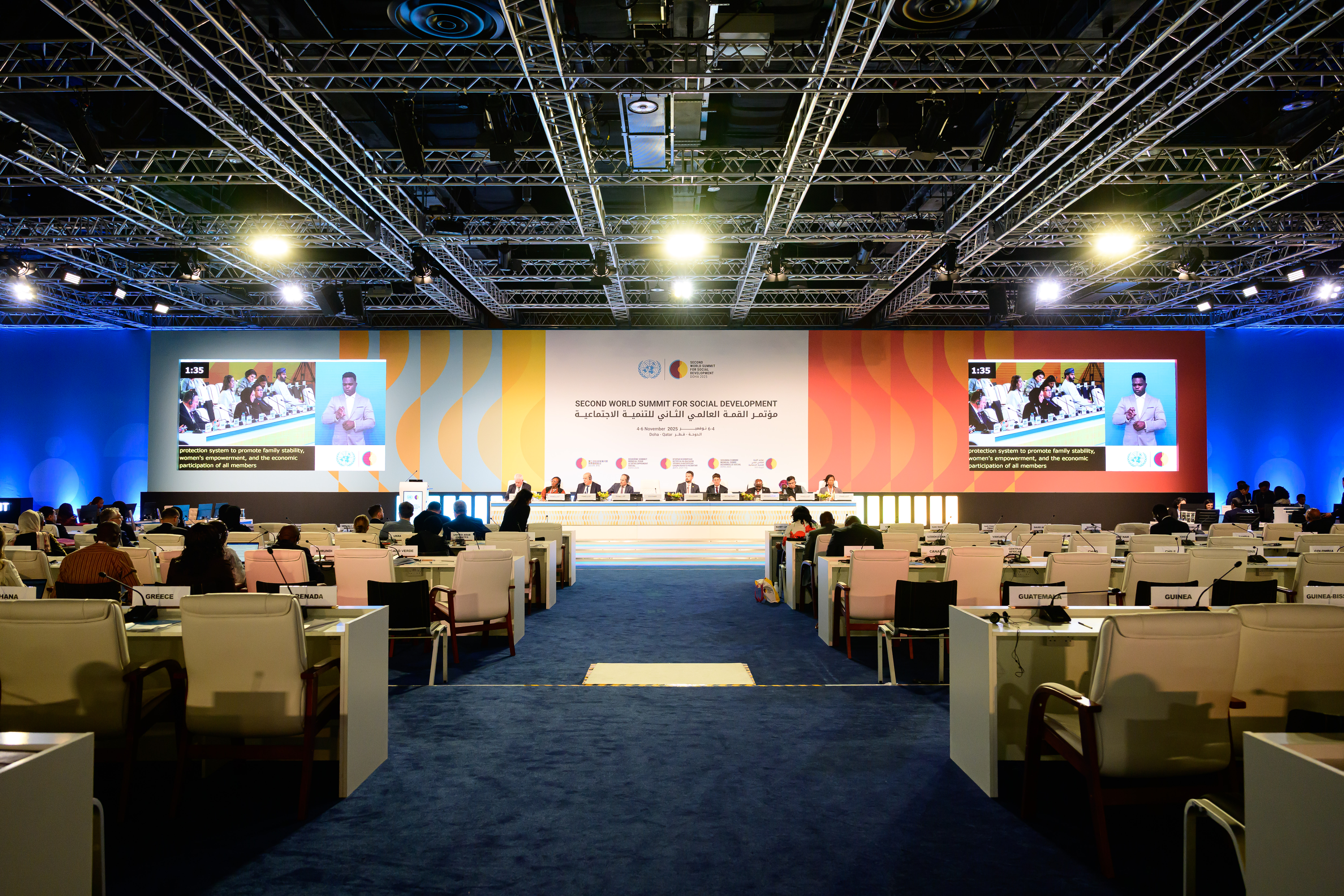 وزير التنمية الاجتماعية والأسرة: تشارك في المائدة المستديرة رفيعة المستوى حول تعزيز ركائز التنمية الاجتماعية